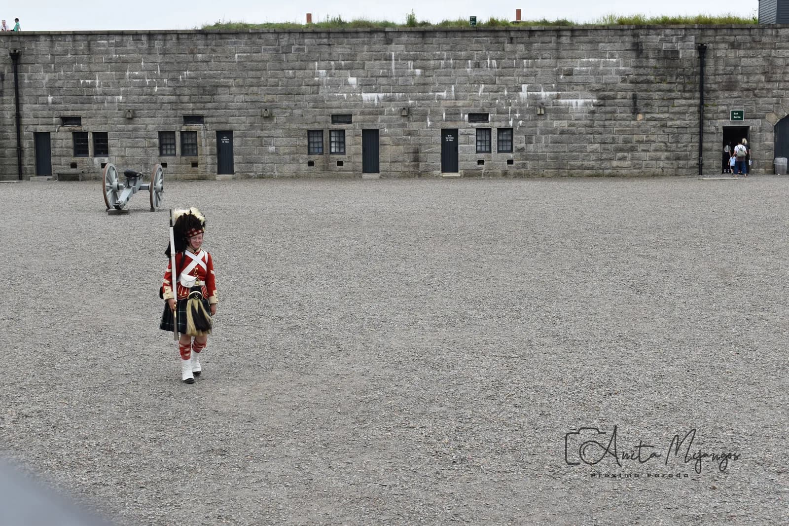 Guardia de época en el patio de la Ciudadela de Halifax