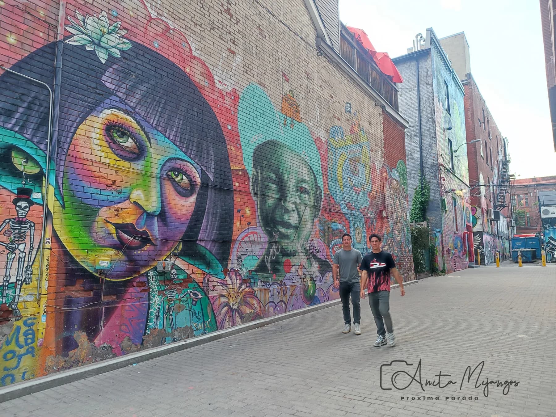 Murales de colores en Graffiti Alley
