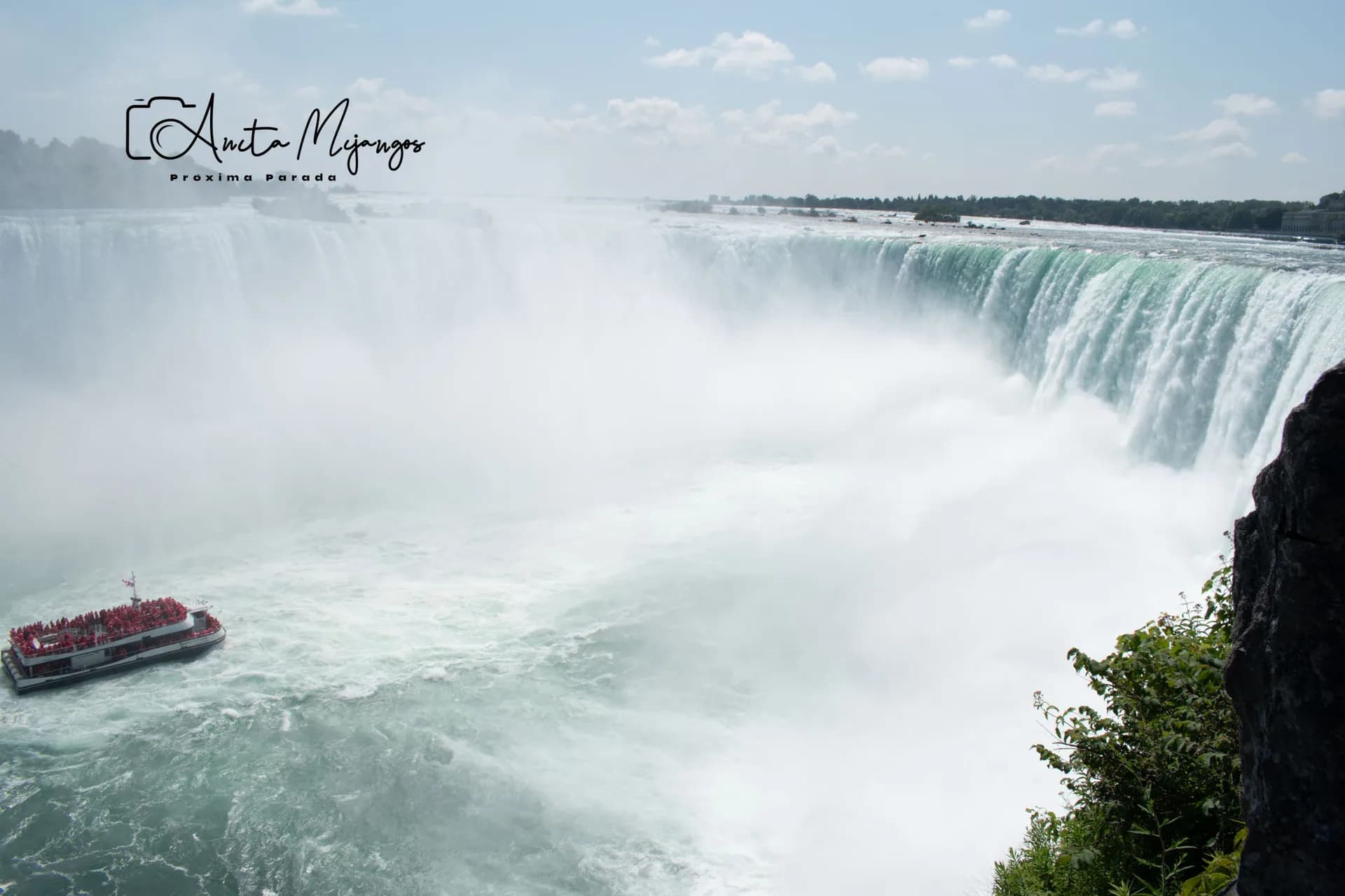 Horseshoe Falls entre la bruma